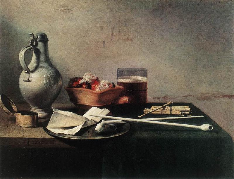 CLAESZ, Pieter Tobacco Pipes and a Brazier dfg china oil painting image